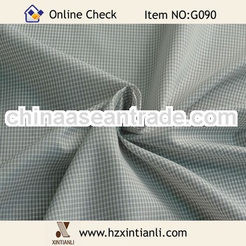 Small Checks Pattern Black and White Lining Fabric