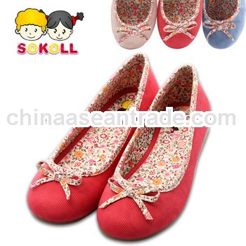 SoKoll Red Fabric Slip on Girls Walk Shoes