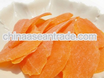 Soft dried orange mango slice