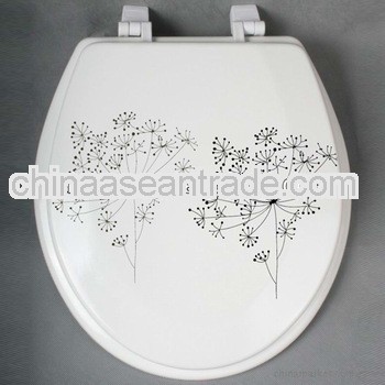 Solid leaf toilet cover