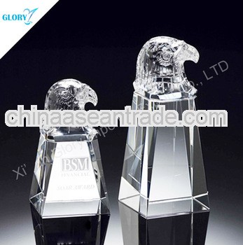 Souvenir Crystal Eagle Statue Head
