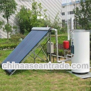 Split/Separated heat pipe solar collector with Vertical boiler