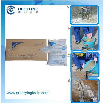 Splitstar crushing agent for granite boulder