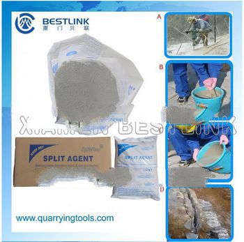 Splitstar crushing agent for stone splitting