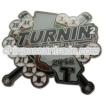 Sports enamel epoxy baseball lapel pin