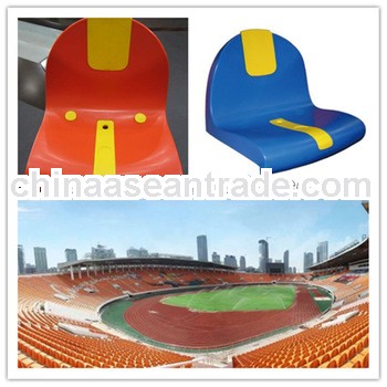 Sports stadium seating, molded seats with backrest