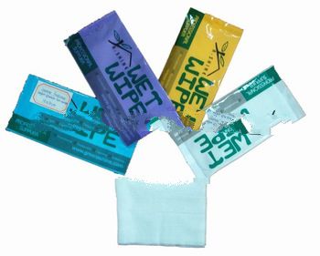 Spunlace wet wipes lemon scented