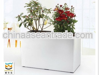 Square long self-watering plastic flower pot & Combination of flower pot