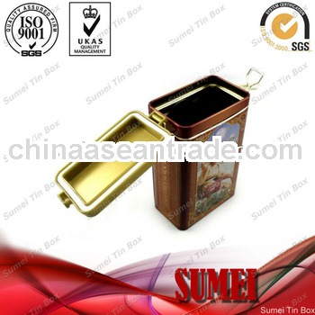 Square tin can with metal buckle