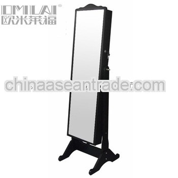 Standing cheval mirror jewelry wardrobe in living room furniture