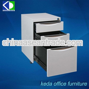 Steel 3 Drawer Office File Movable Cupboard