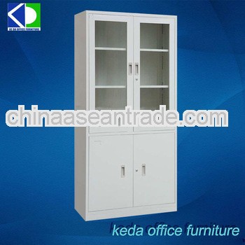 Steel Office Glass Sliding Cabinet