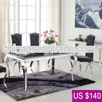 Stone Dining Table Top Design/Stainless Steel Base/CT-108