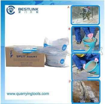 Stone demolition mortar grouting