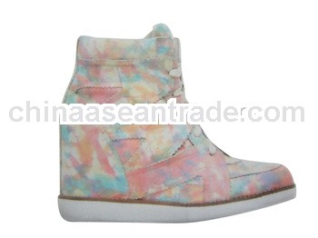 Stylish inside high heel light woman wedge shoes 2013