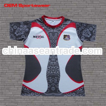 Sublimated tight fit rugby jersey for men