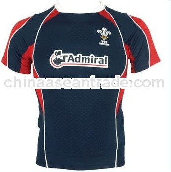 Sublimation printed 100% polyester rugby jersey