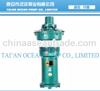Submersible electric motor irrigation pump