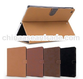 Suede Leather Case For I pad air (for ipad air case)
