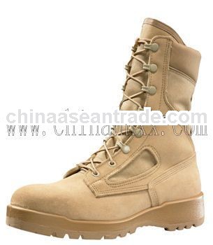 Suede cow leather military desert boots