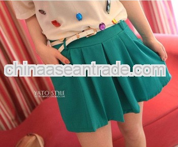 Summer All-Match Sweet Bouffant Loose New European Casual Elegant Polyester Shorts