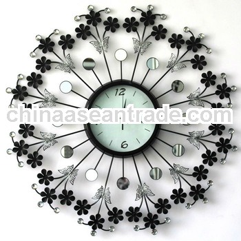 Sun shaped wall clock movement