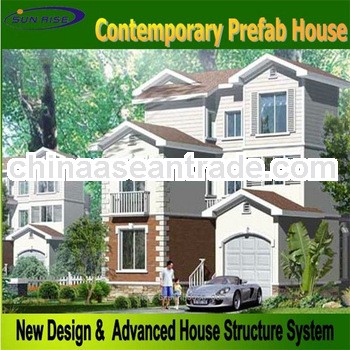 Sunrise certificated quality and fast install ready made steel structure prefabricated house