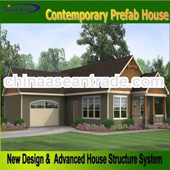 Sunrise ecnomic cost and new concept portable steel structure prefabricated houses