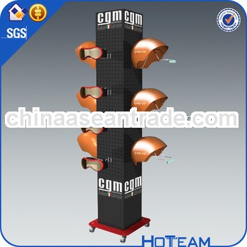 Supermarket shelving for helmet