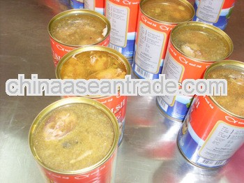 Supply Canned fish manufacture canned jack mackerel in brine