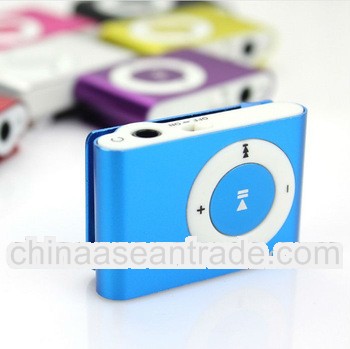 Support Micro SD/TF card retail package clip mp3 player,mini mp3