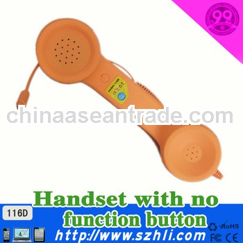 Sweet gift 2013!Top quality Anti radiation voice clear handset for general mobile phone with 9 color