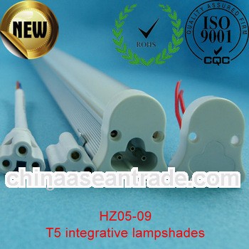 T5 led light fittings parts with extruded lens