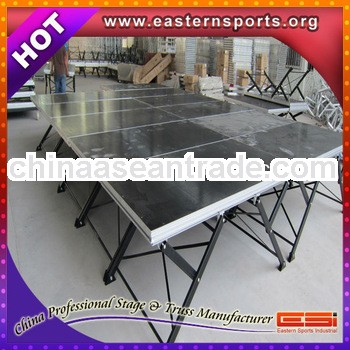 TUV certificate 1x2m Steel X Shape Folding Stage