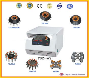Tabletop blood centrifuge machine for platelet rich plasma TDZ4-WS