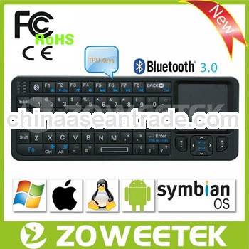 The Latest Patent mini handheld bluetooth flexible keyboard with touchpad