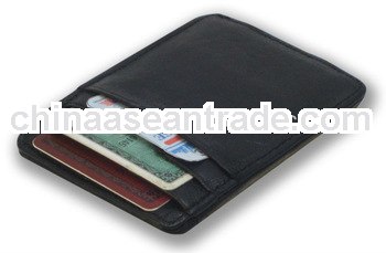 The coolest color mens leather credit card holder