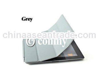 Thin Magnetic leather smart cover for IPAD2/3