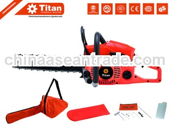 Titan 62cc gasoline big chain saws 3.5hp 20" Bar with CE certification