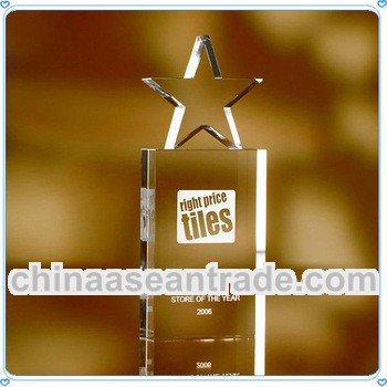 Top Star Crystal 3D Laser Craft For Top Seller Gifts