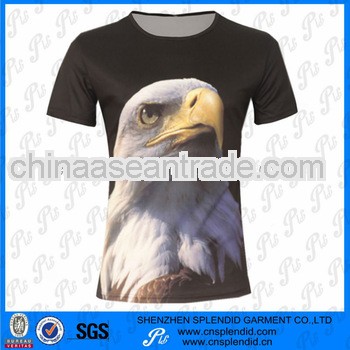 Top pattern eagle sublimation printing women 3d short clothes