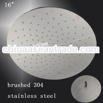 Top quality 16" brushed stainless steel ceiling top shower