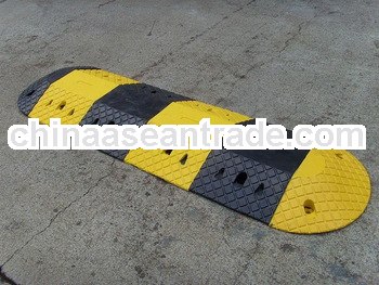 Traffic rubber speed Hump end cap for traffic