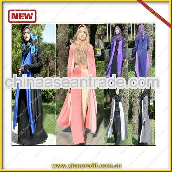 Transend fashion kaftan floor length Abaya modern Abaya