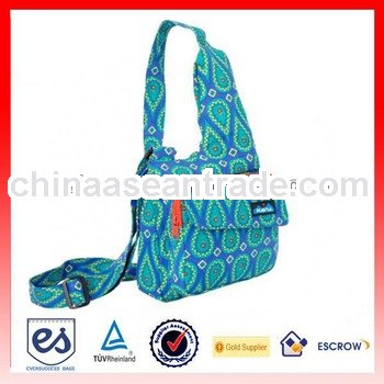 Trendy Peacock Blue Sling Bag