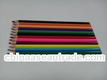 Triangle shaped wood color pencils