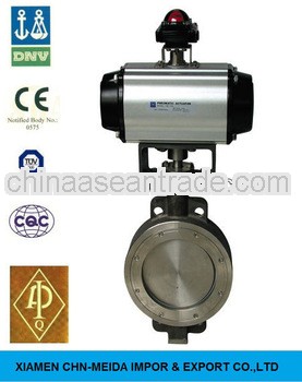 Triple Eccentric Solenoid Actuated Butterfly Valve