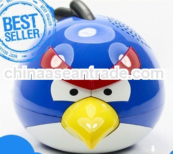 USB Mini Angry Multimedia Portable Bird Speaker With FM Radio