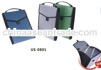 US-0801 Metallic color PP expanding wallet 13pockets