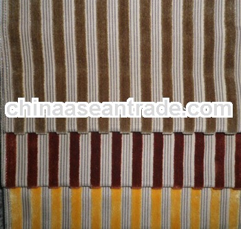 Unique Stripe Cut Velvet Home Textile Fabric For Curtain,Sofa ,Cushion Port: Shanghai